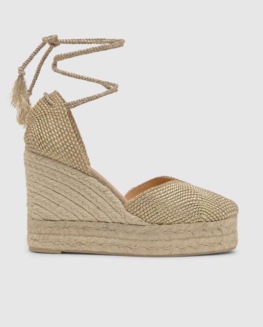 Imagem 0 de Alpercatas de Cunha Cora com Laçada e Decote em V