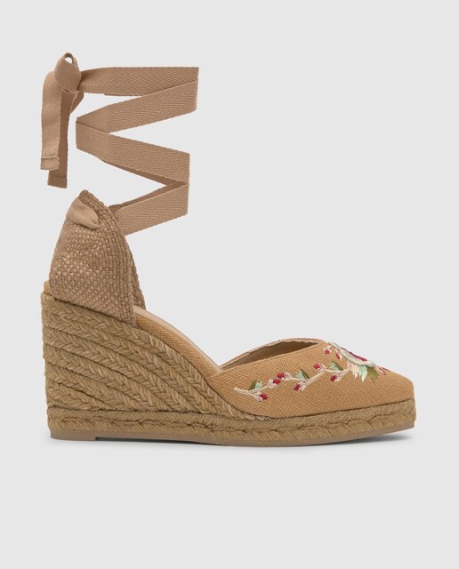 Imagem 0 de Alpercatas de Cunha Joyce com o Icónico Bordado em Linho By Etro