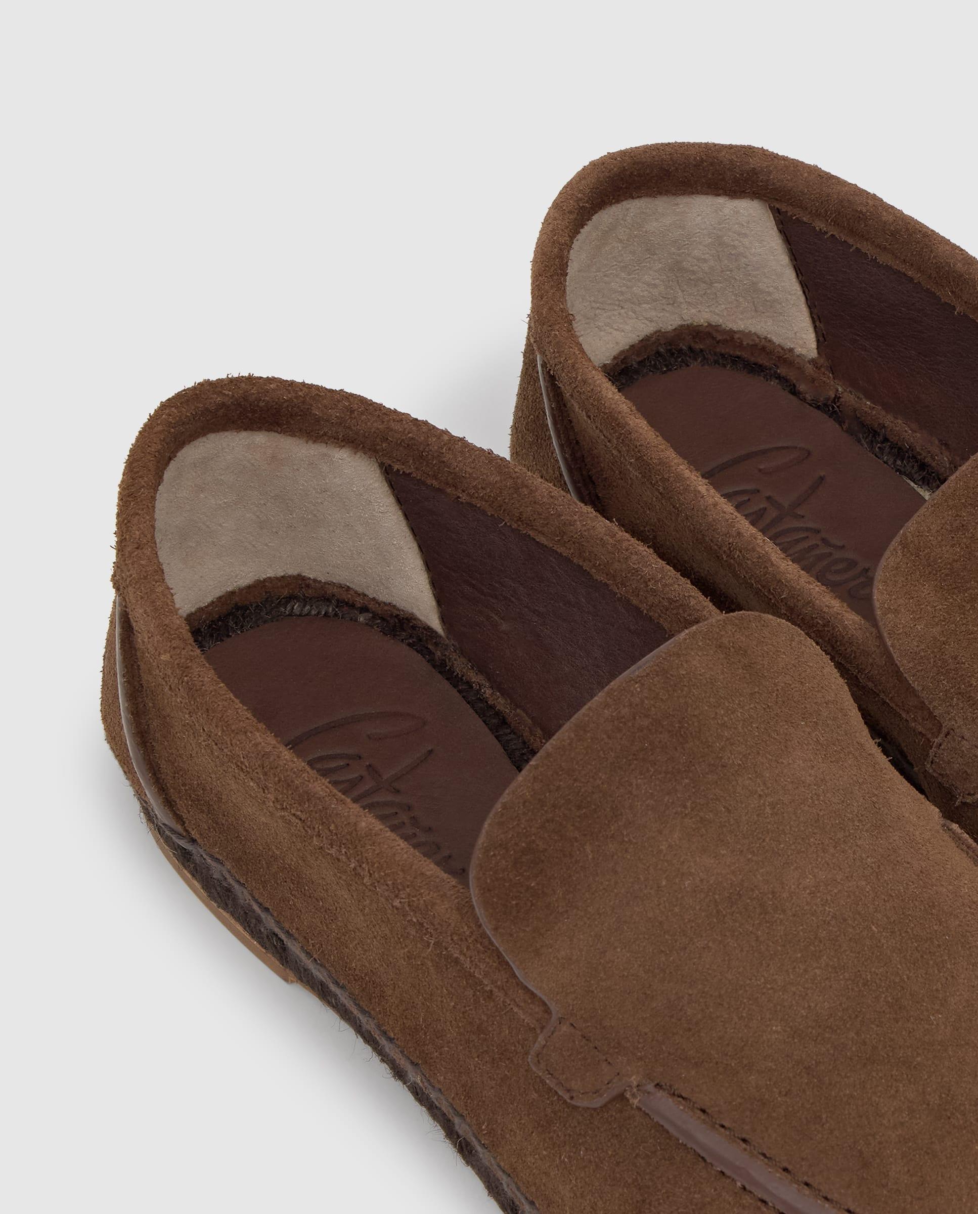 Alpercatas Neals Estilo Mocassins com Biqueira Redonda Castanho-chocolate-5