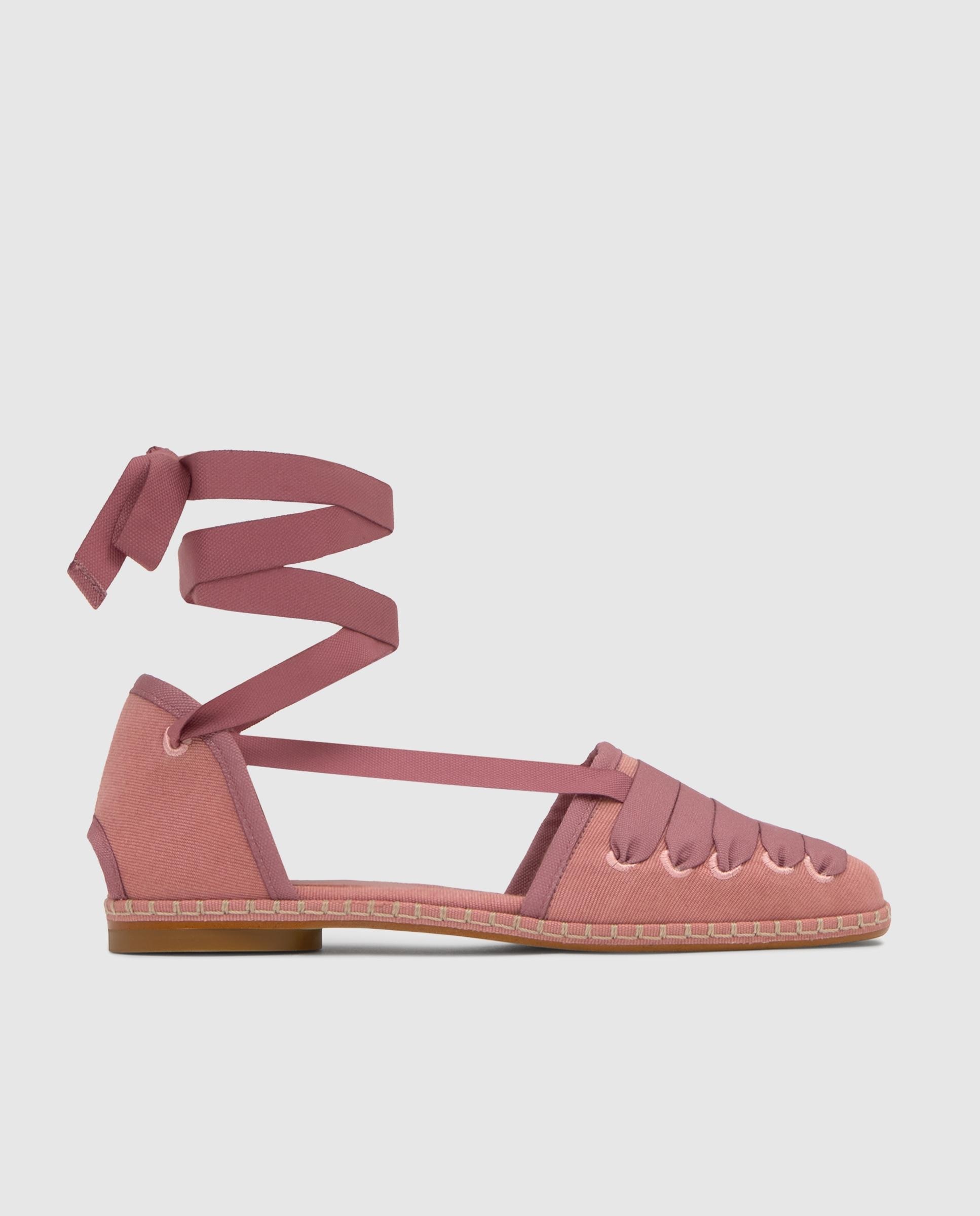 Alpercatas com Tiras Planas Glen Embetadas Rosa-claro-1