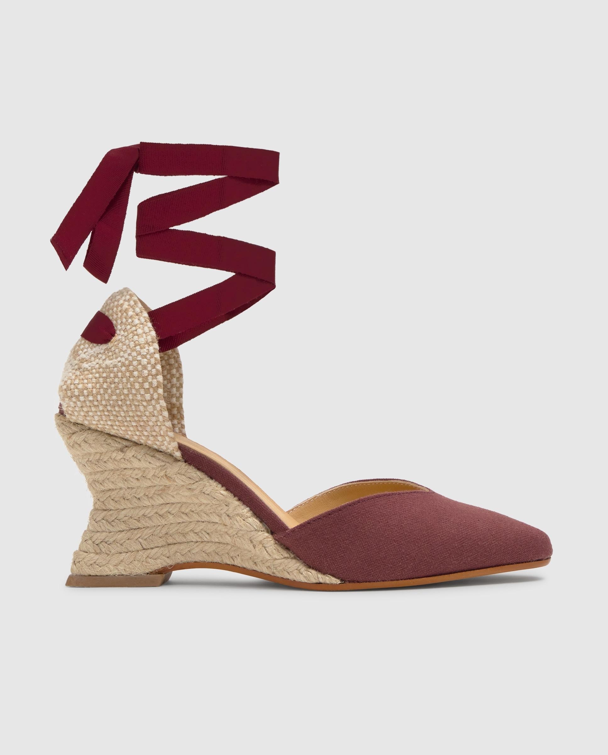 Imagem 0 de Alpercatas de Cunha Jud em Linho com Fecho de Laço