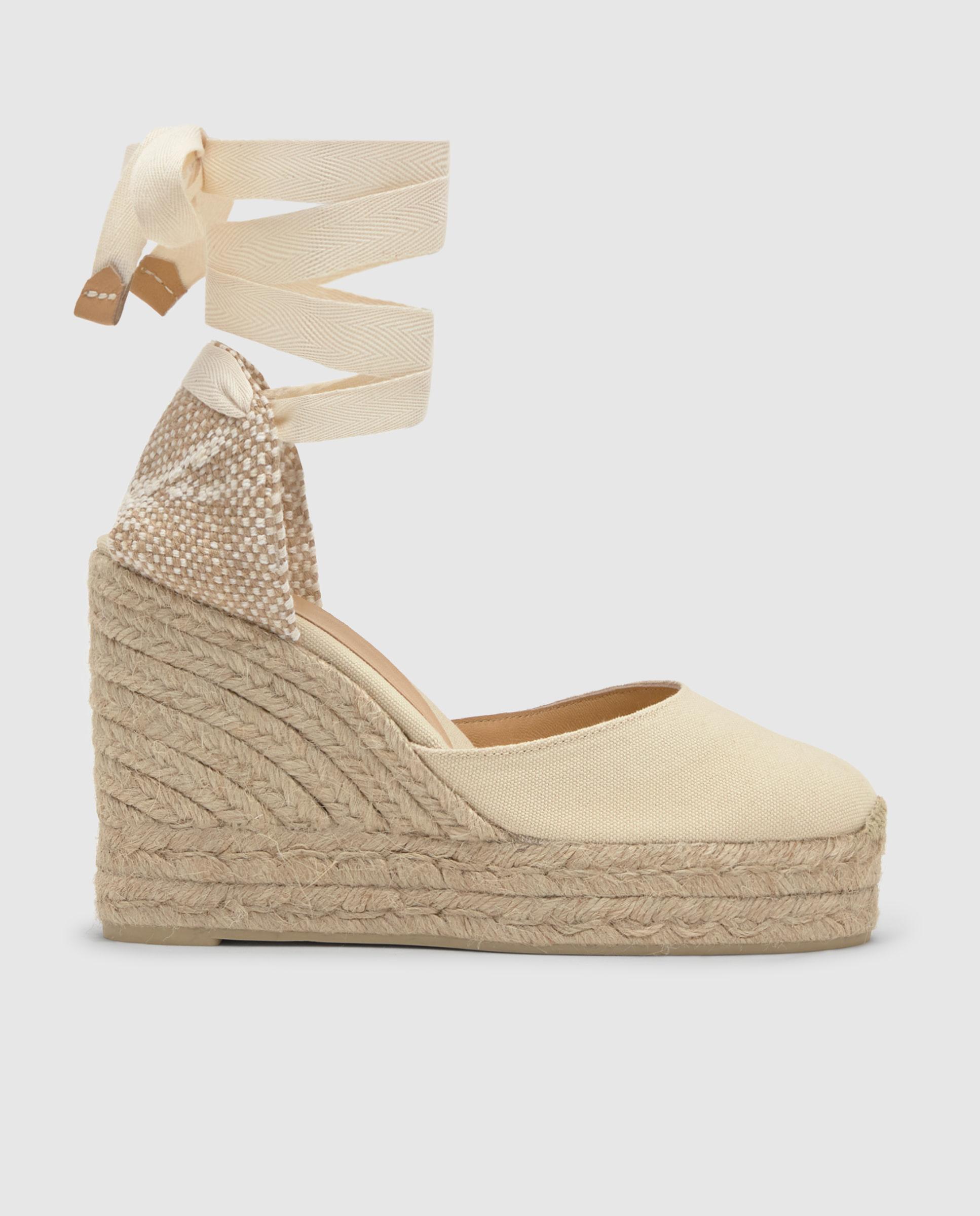 Imagem 0 de Alpercata Carina com Calcanhar Entrançado e Fecho de Tiras