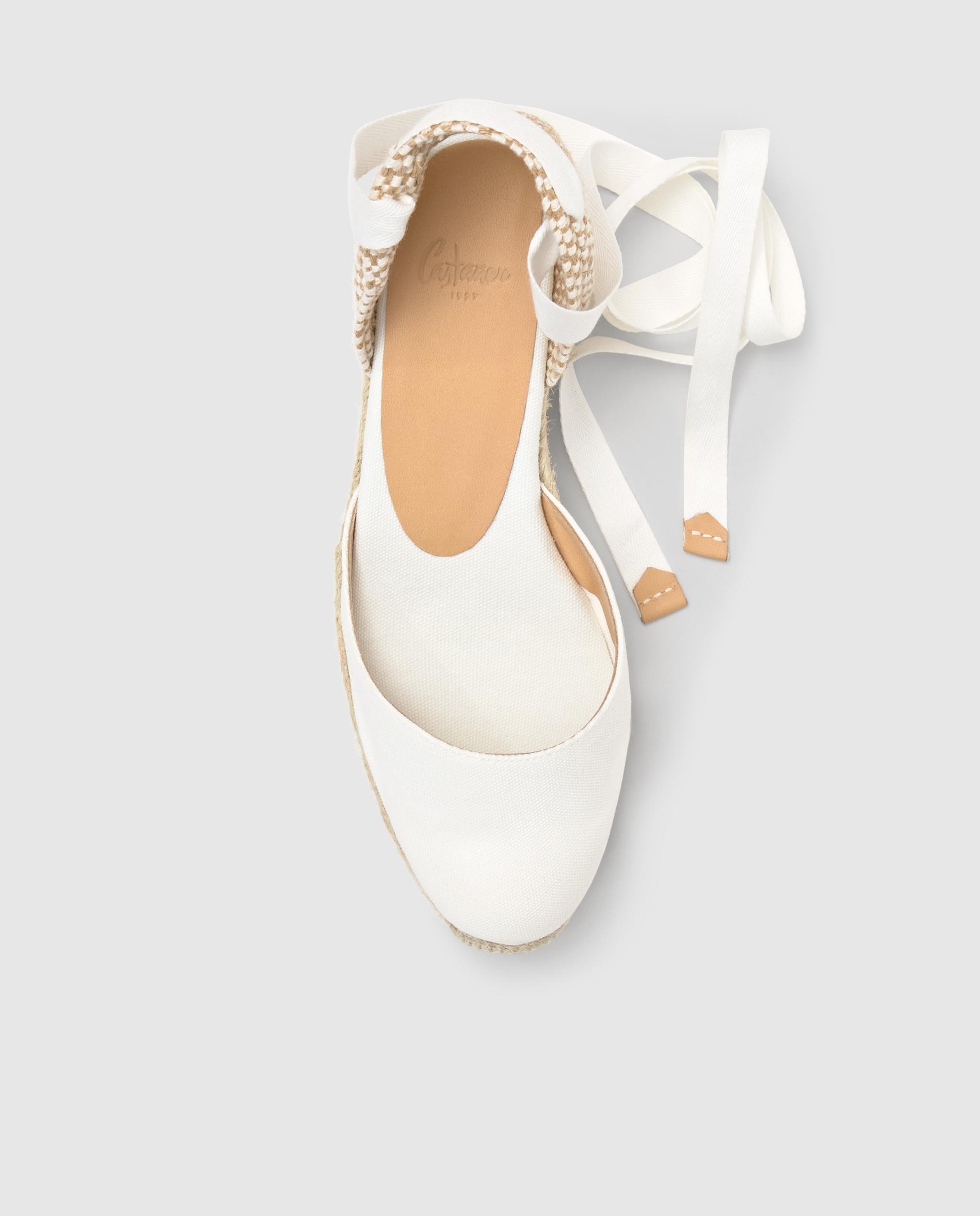 Alpercatas com Tiras Carina em Algodão Orgânico Branco-6