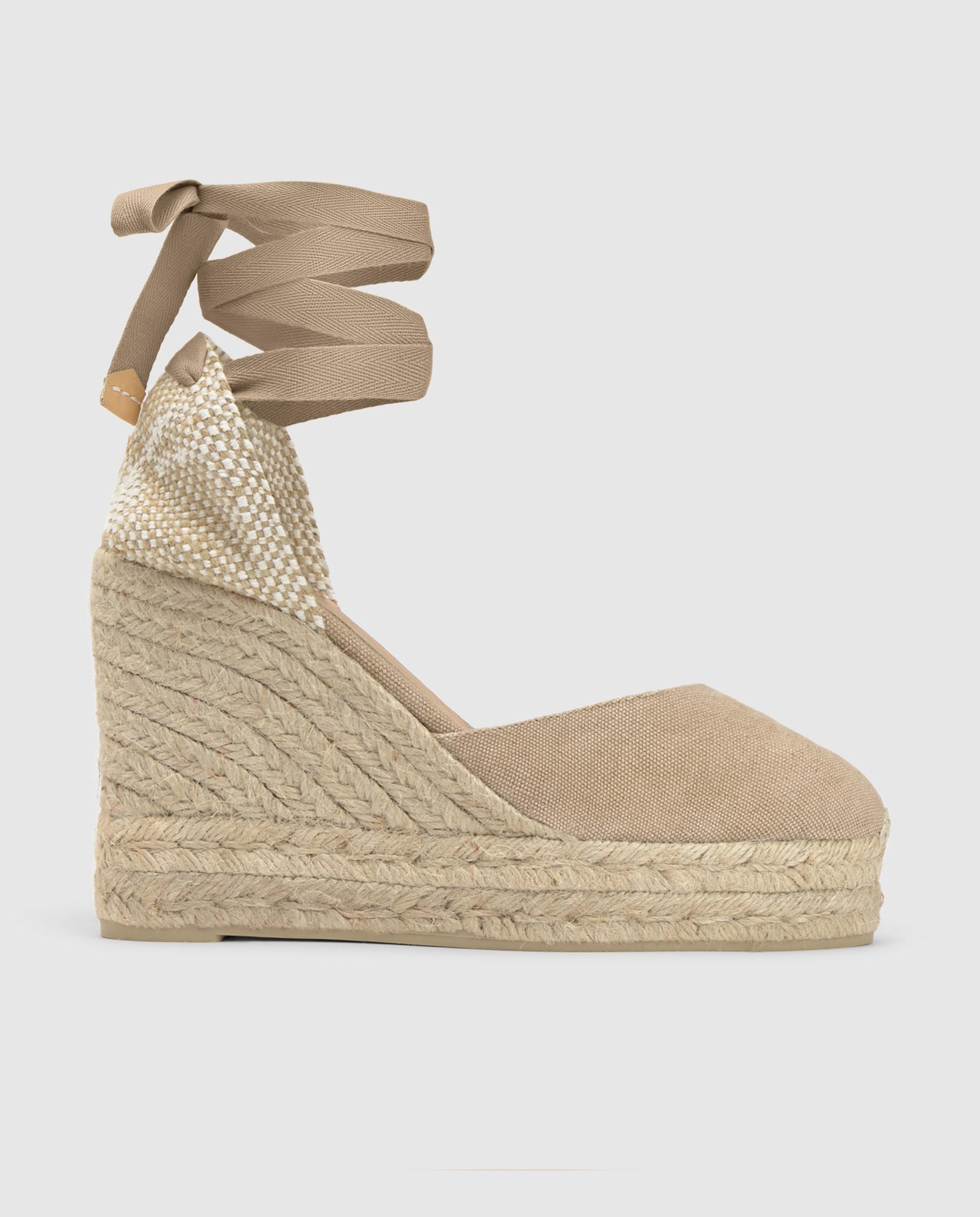 Imagem 0 de Alpercata Carina com Calcanhar Entrançado e Fecho de Tiras