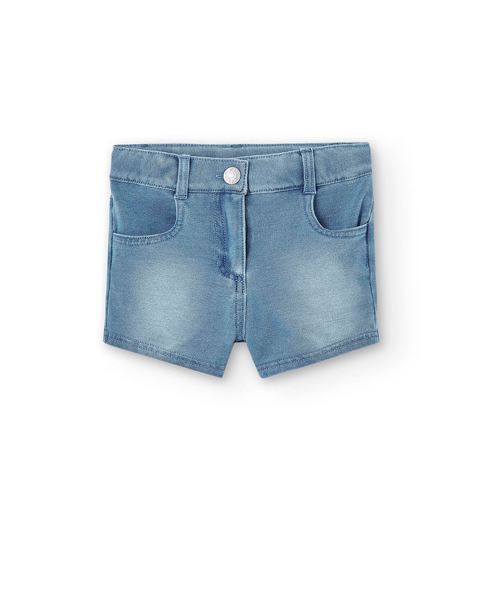 Imagem 0 de Short Infantil Denim com Fecho de Botão e Fecho Zip