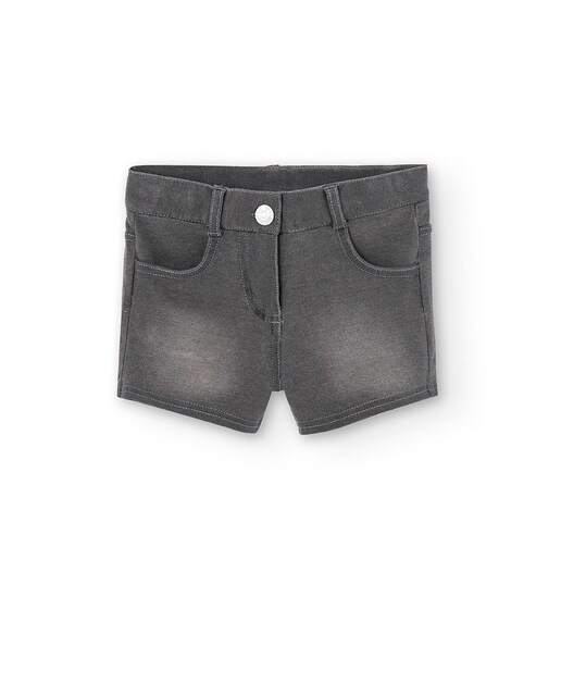 Imagem 0 de Shorts Infantil Denim com Fecho de Botão e de Correr
