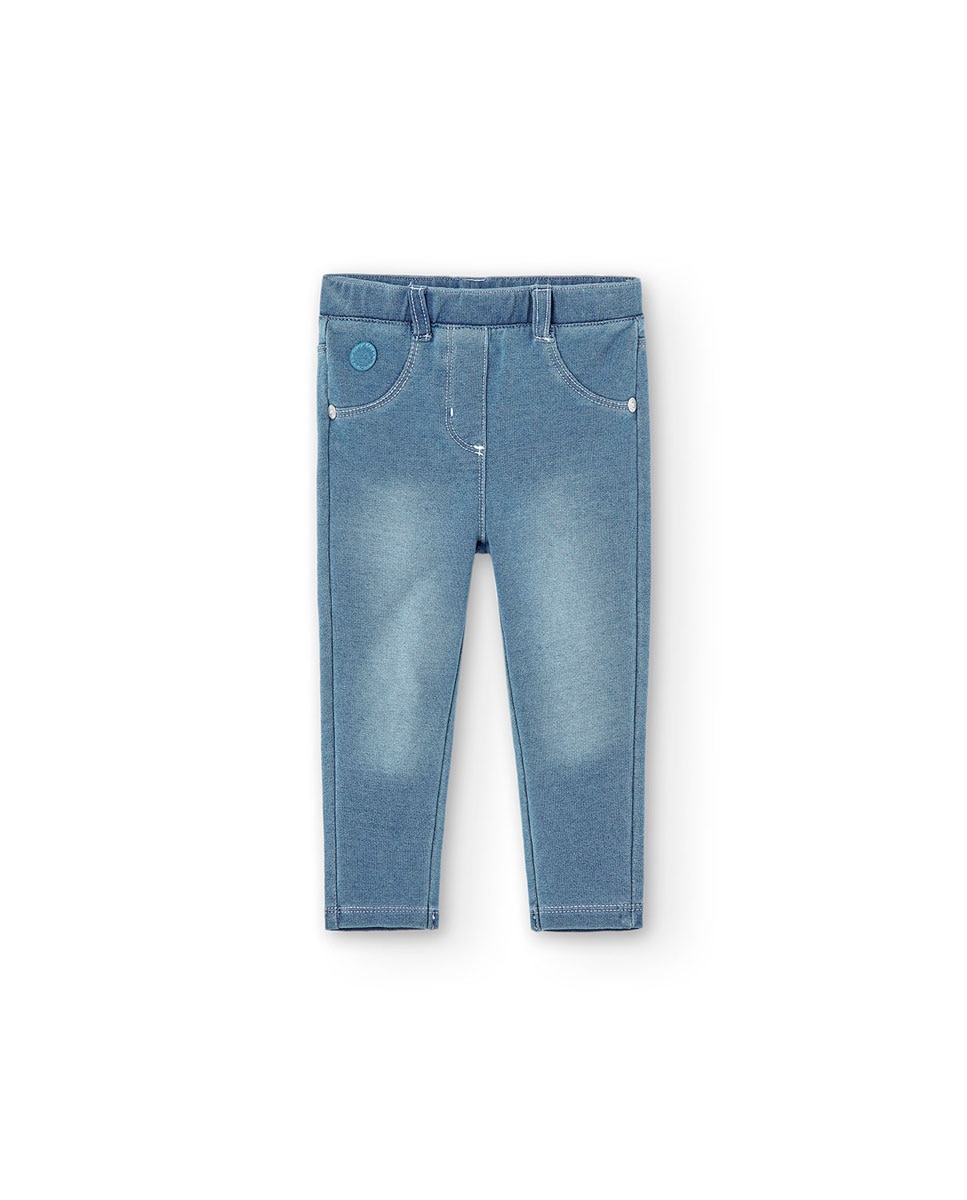 Imagem 0 de Jegging para Bebé com Bolsos Posteriores e Presilhas na Cintura