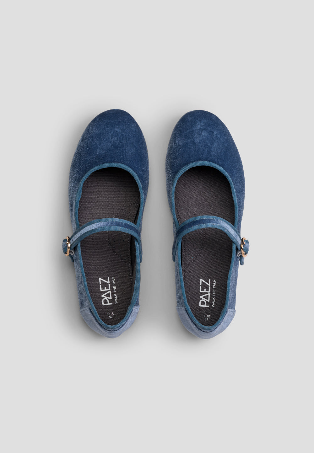 Mary Jane Velvet Cloudy Azul-marinho-3