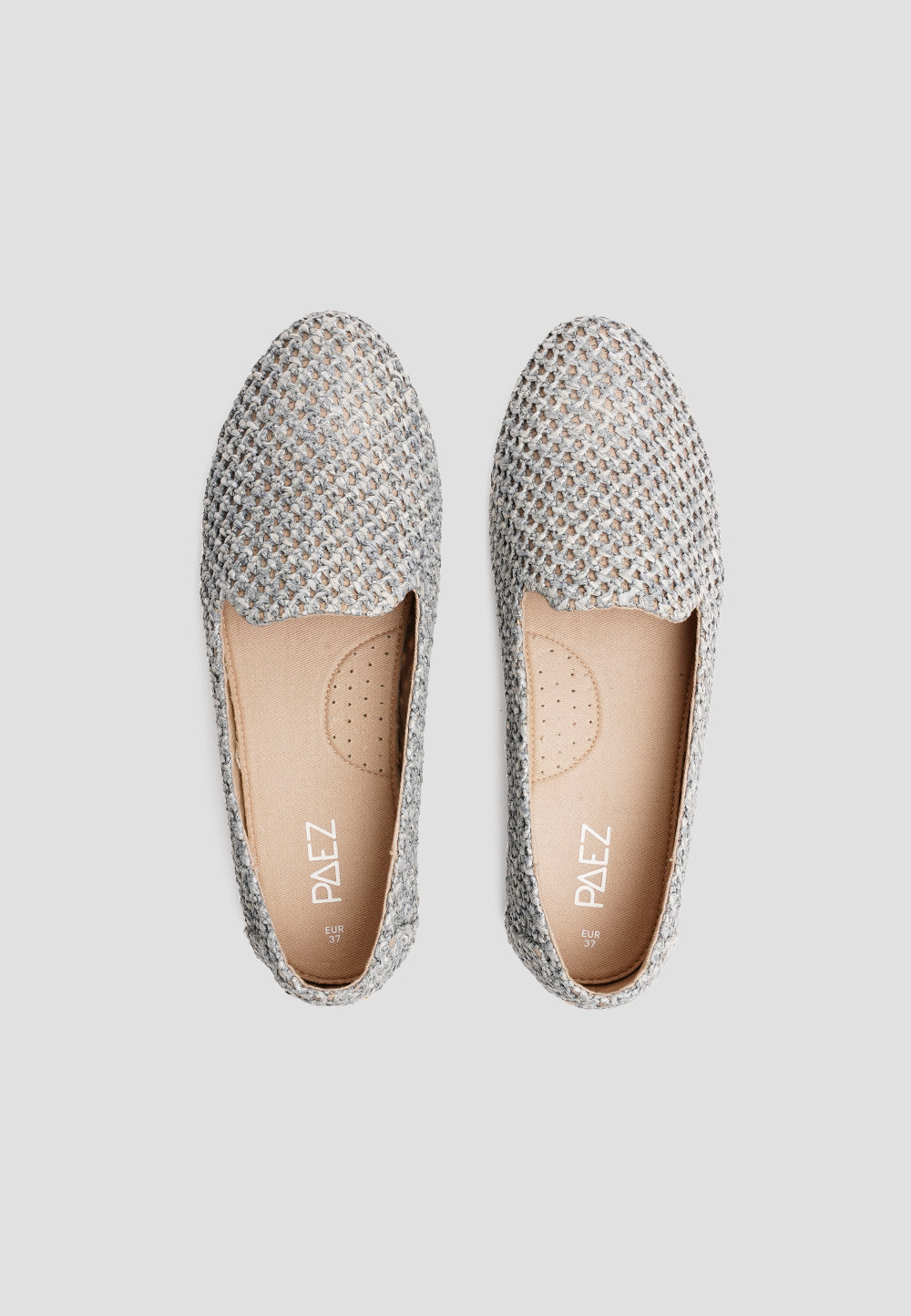 Slippers de Mulher de Tecido Azul-claro-2