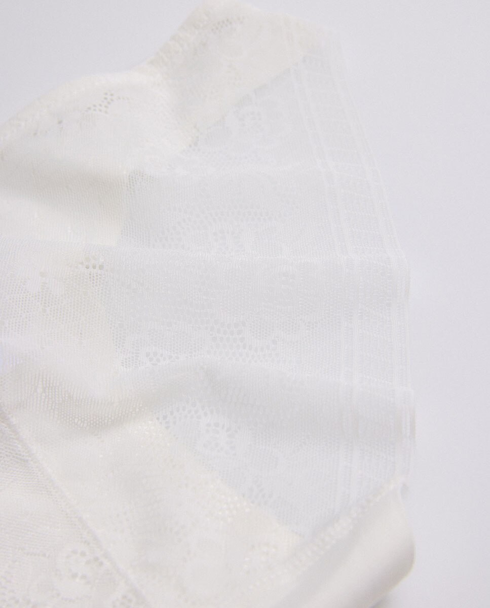 Cueca Mini em Tecido Microfibra Invisível Cru-4