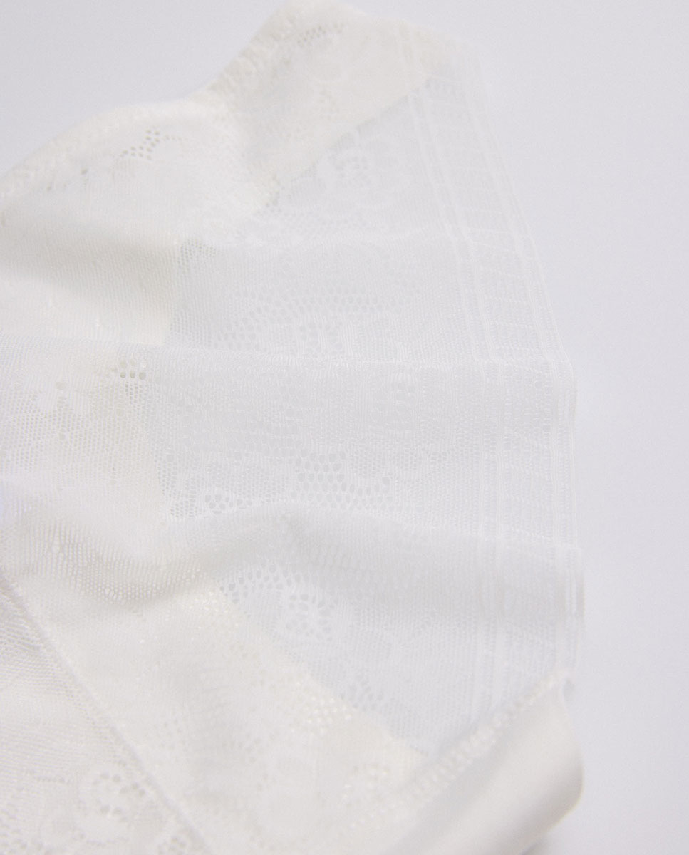 Cueca Mini em Tecido Microfibra Invisível Cru-4