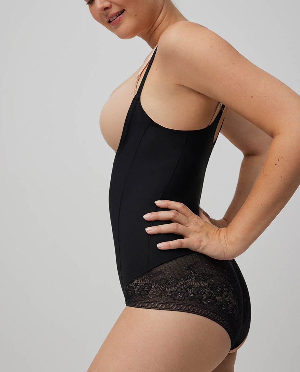Body Redutor com Renda Preto-5
