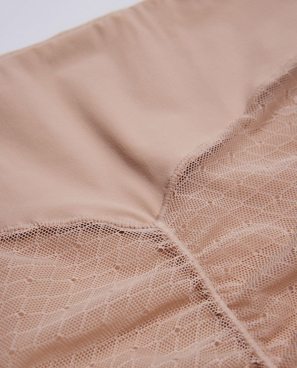 Cueca Redutora Renda Nude-3