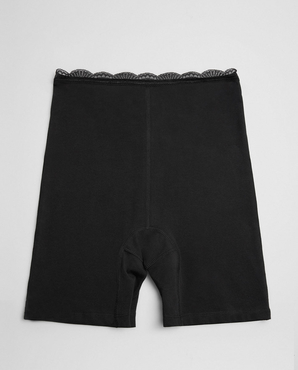 Culotte Antirroce Algodão Preto-4