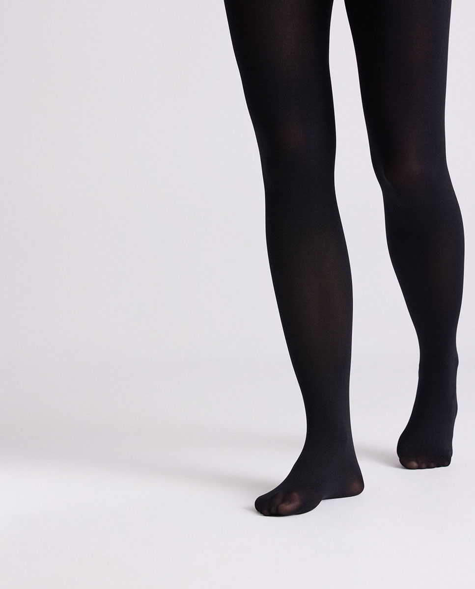 Collants sem Costuras 70 Denier Preto-2