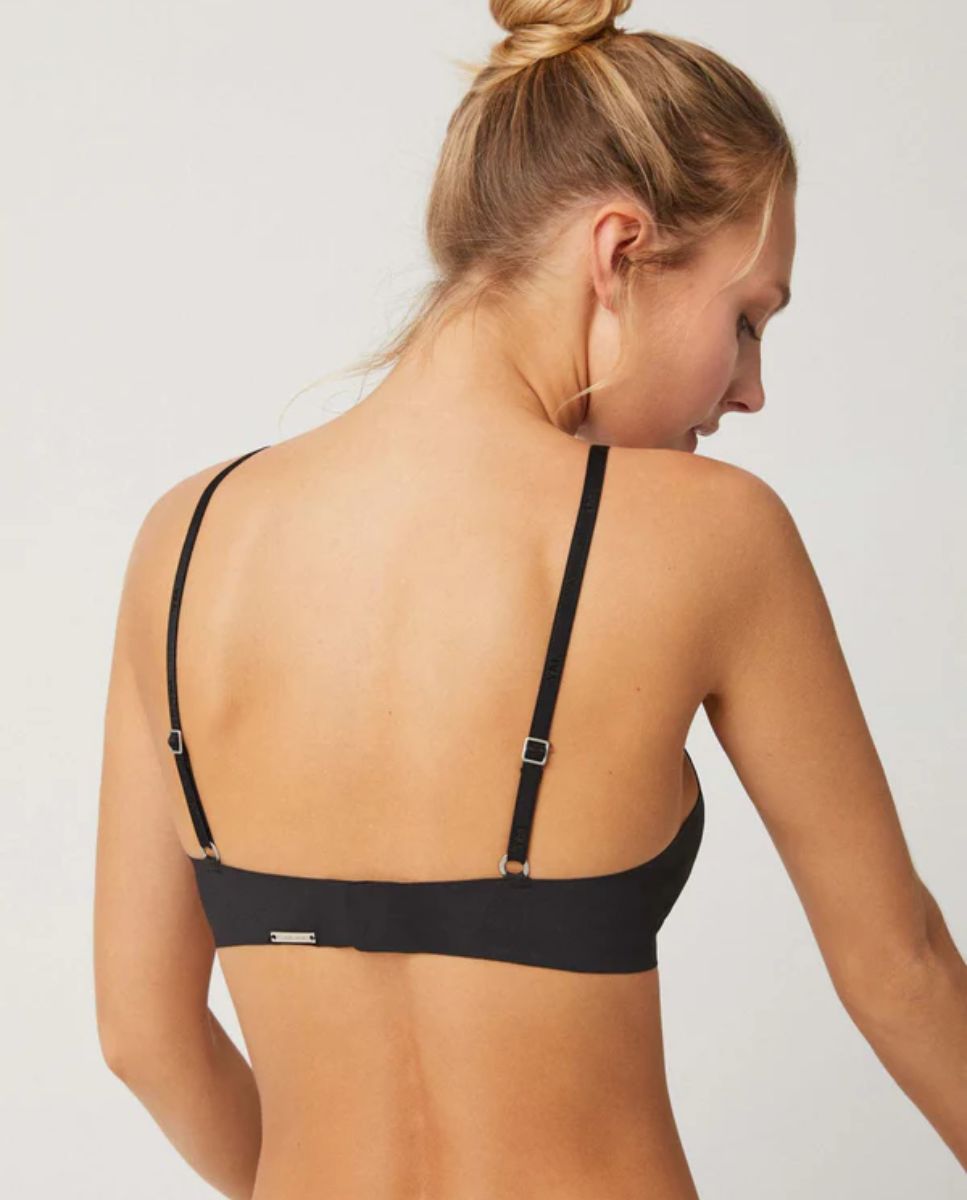 Soutien sem Costuras Push Up sem Aro com Forro Preto-4