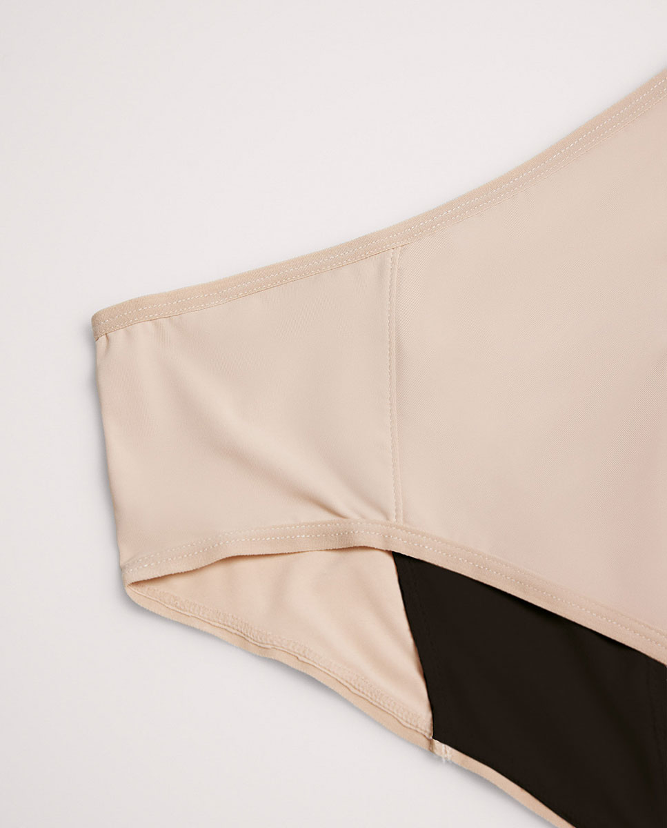 Cueca Clássica Menstrual Nude-3