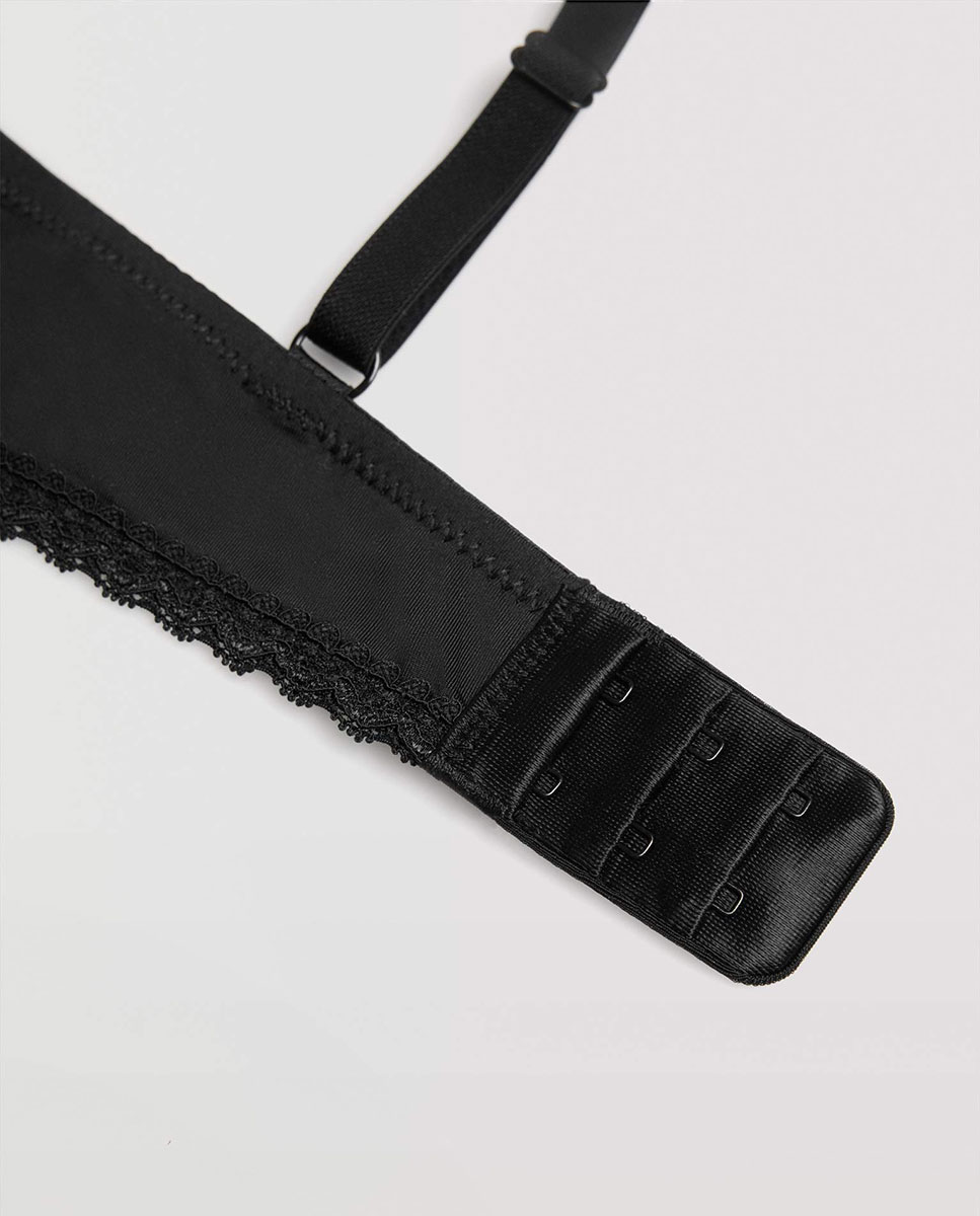 Soutien Push-up Rosa Preto-6