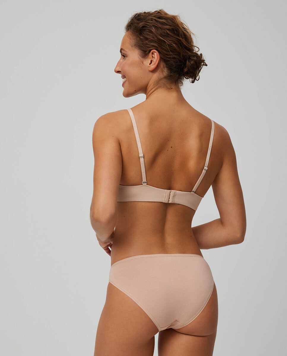 Pack de 2 Cuecas Mini de Algodão Básicas Nude-2