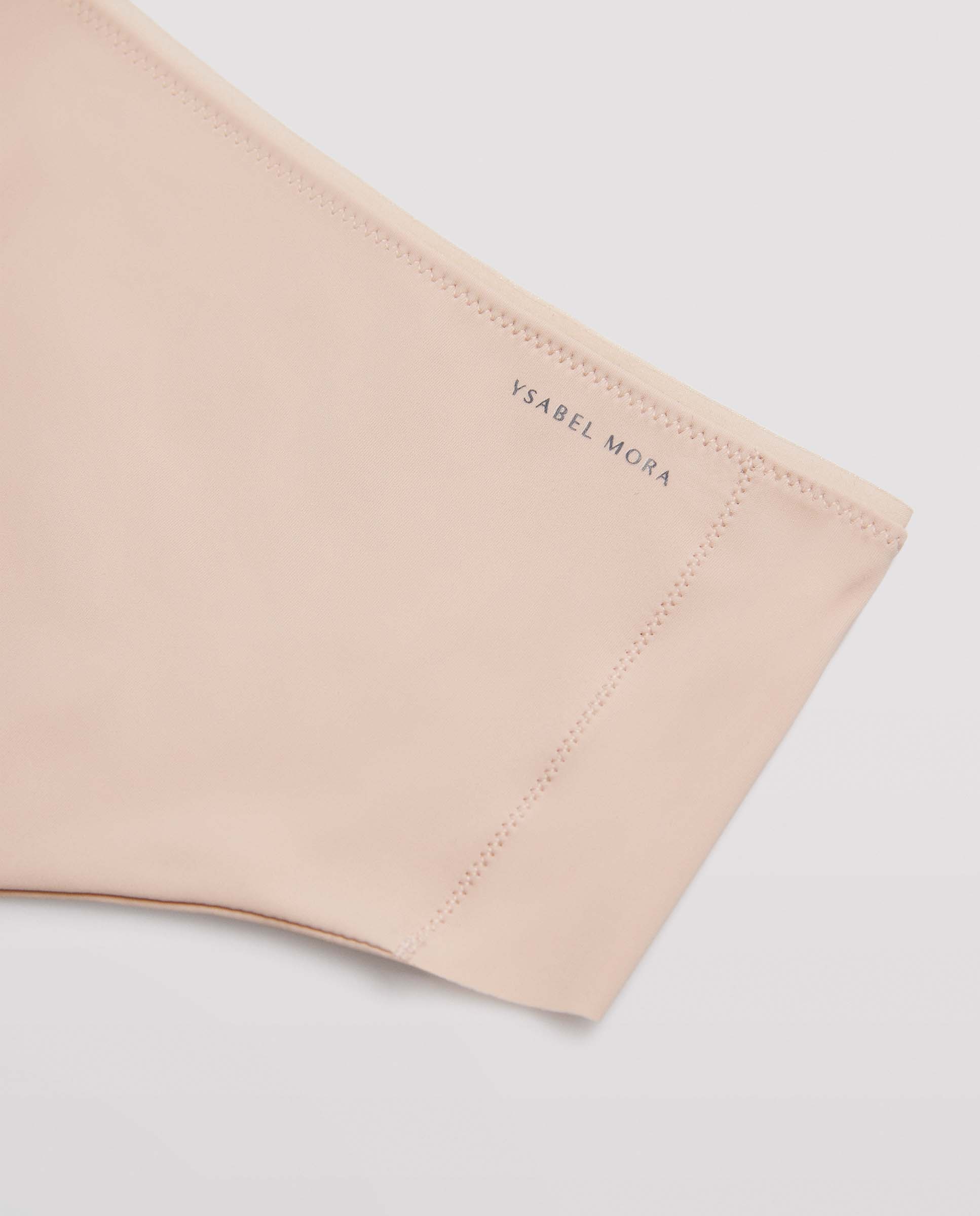 Tanga Alta de Controlo com Acabamentos Invisíveis Nude-5