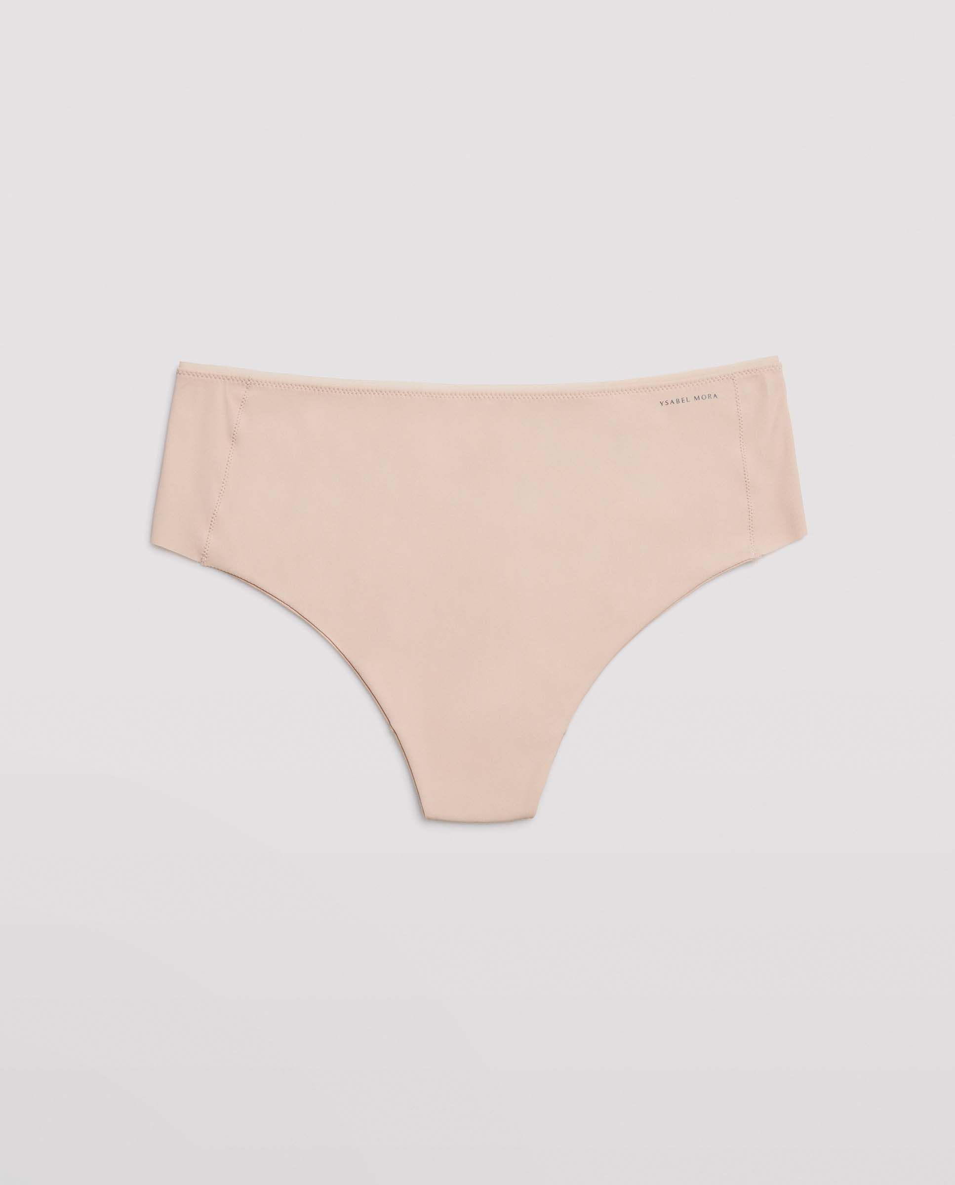 Tanga Alta de Controlo com Acabamentos Invisíveis Nude-6
