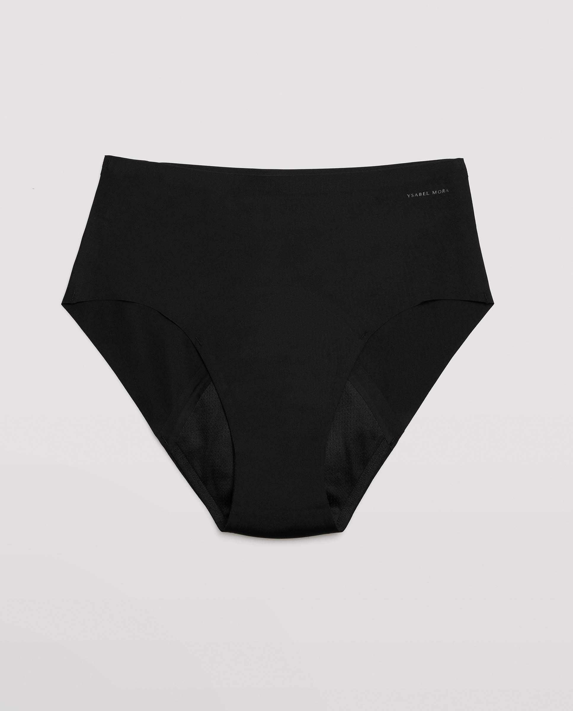 Cueca Alta Absorvente Antipérdidas Preto-4