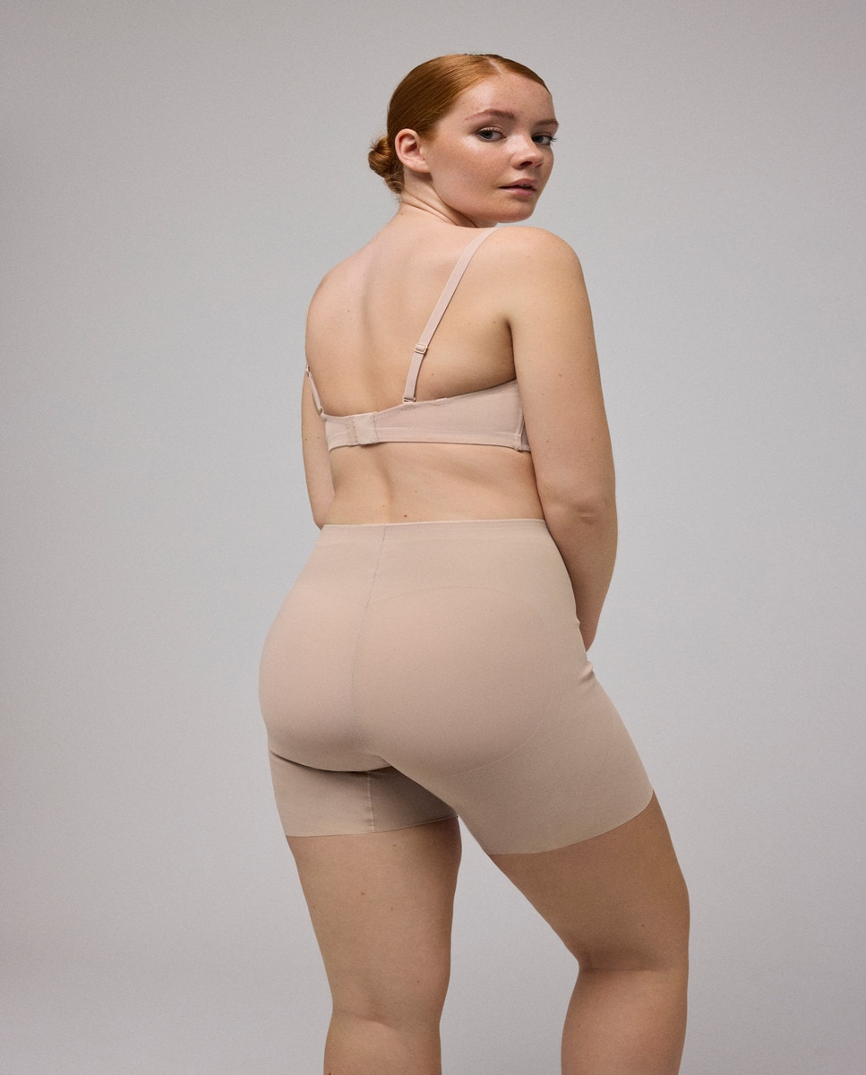 Cueca Redutora Corte a Laser Compressão Alta Nude-2