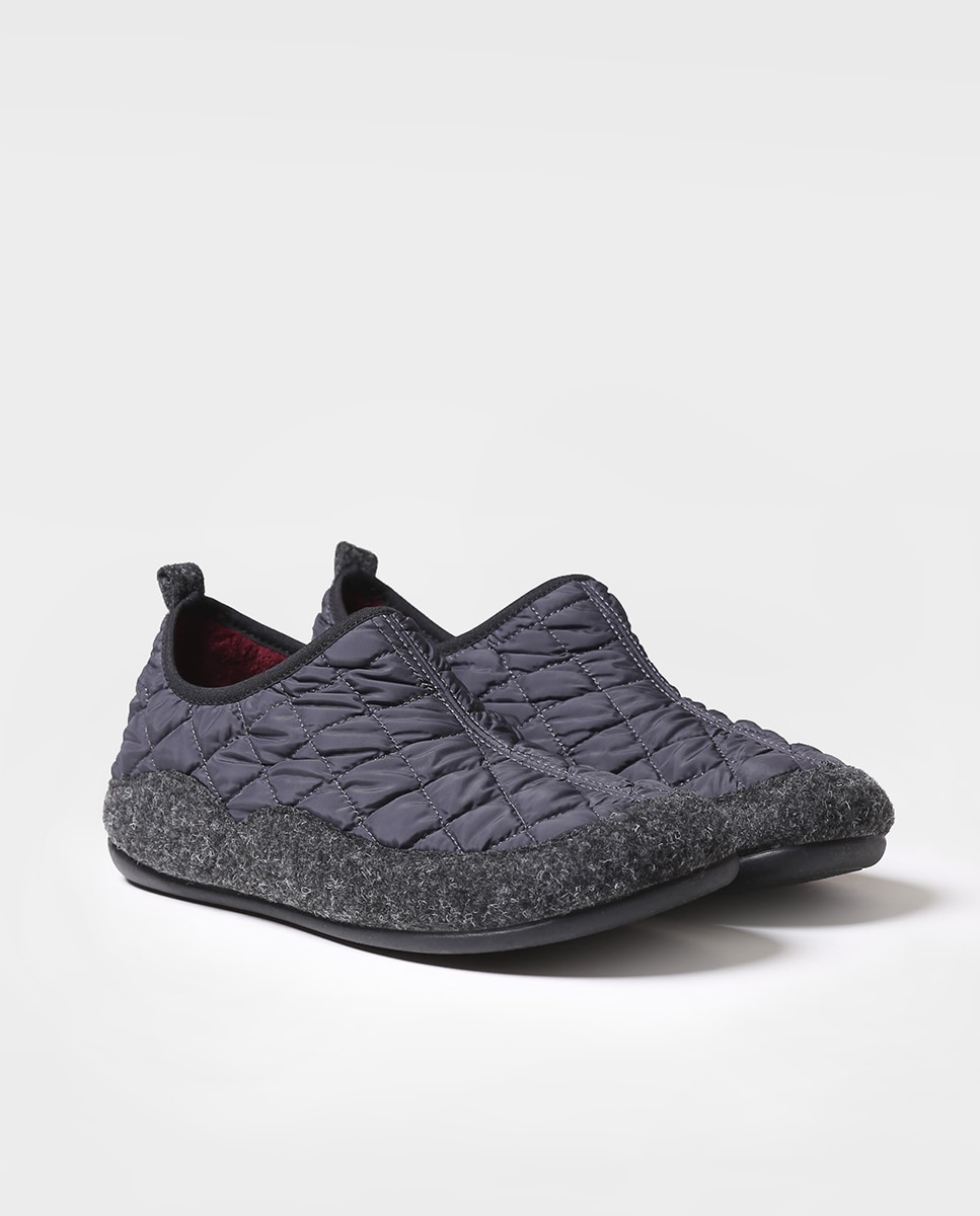 Pantufas Tipo Botim Cinzento-2