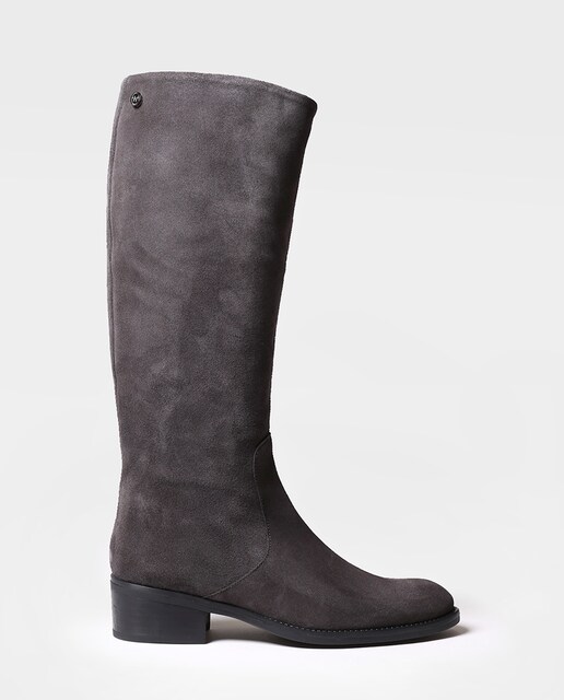 Imagem 0 de Botas de Camurça com Fecho Zip