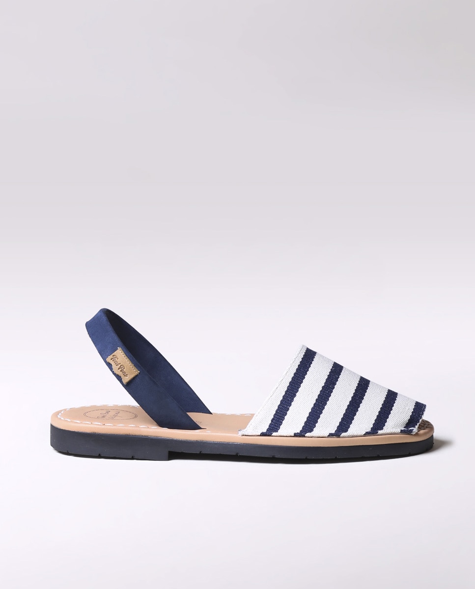 Imagem 0 de Menorquinas de Tecido Às Riscas