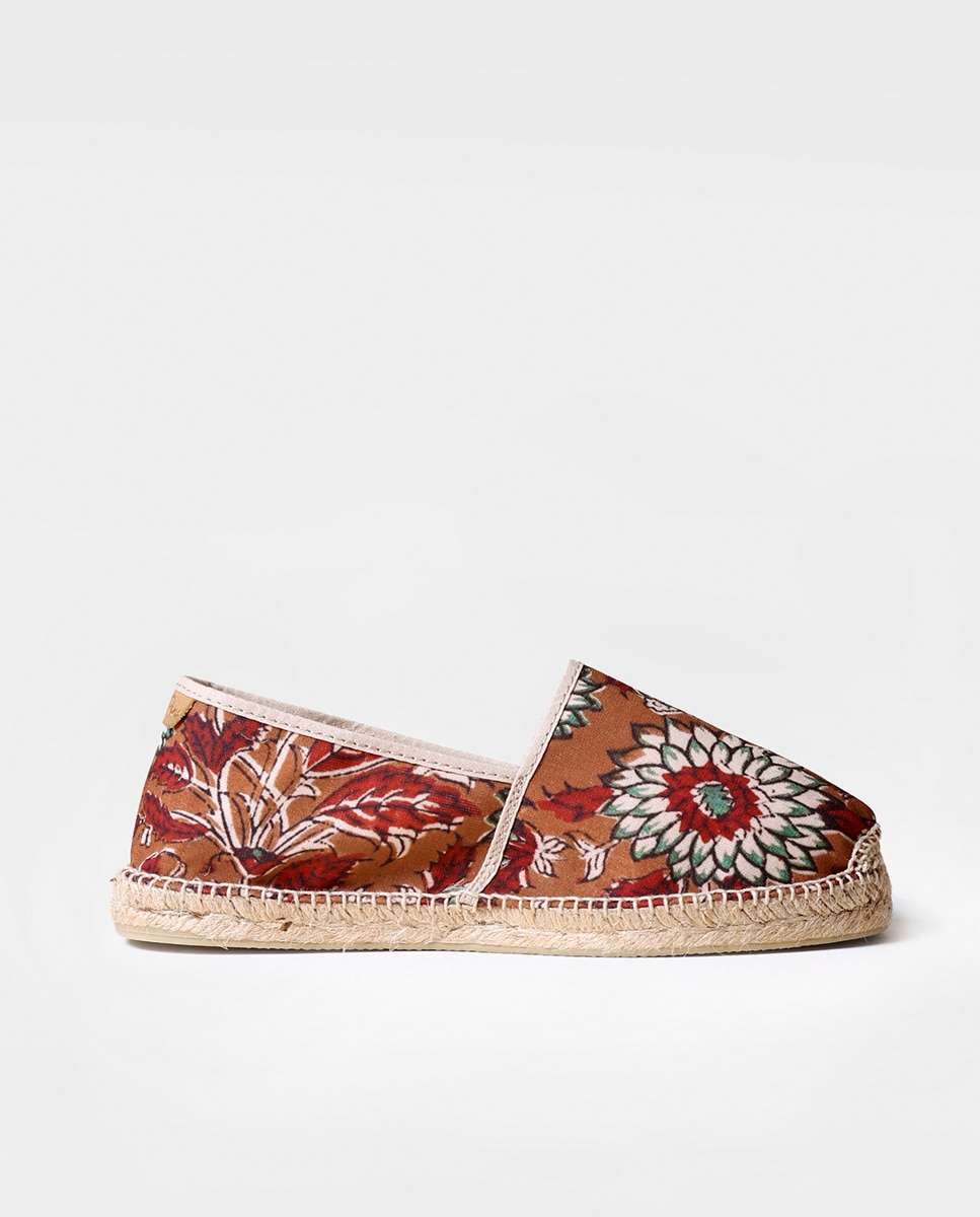 Imagem 0 de Alpercatas Rasas Unissexo de Tecido Estampado