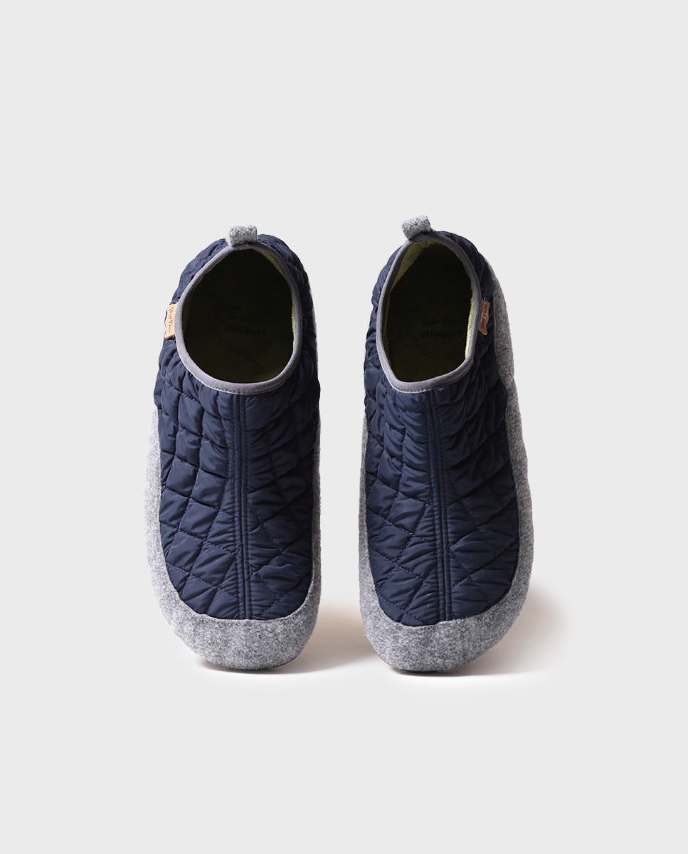Pantufas Tipo Botim Azul-marinho-3