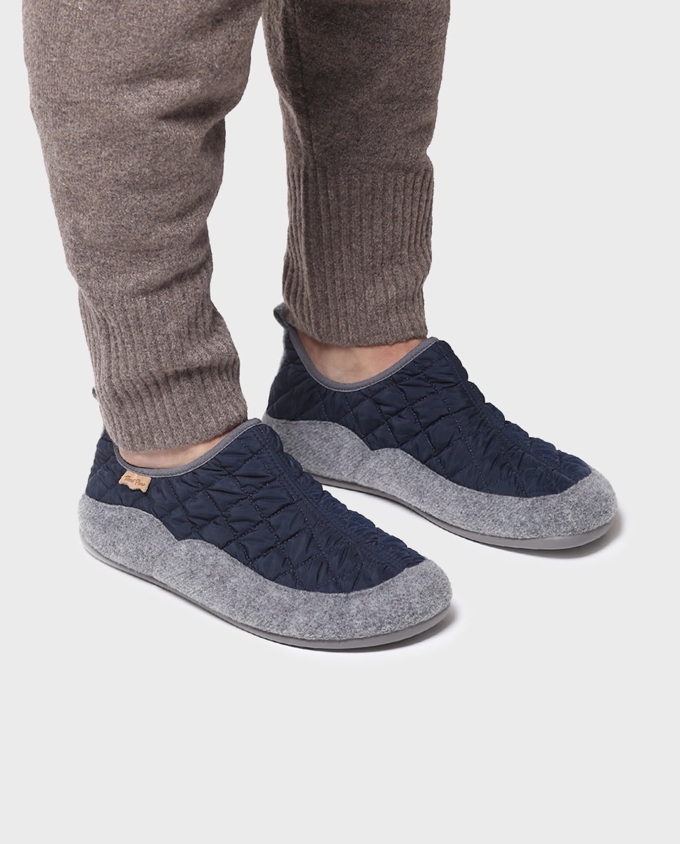 Pantufas Tipo Botim Azul-marinho-4