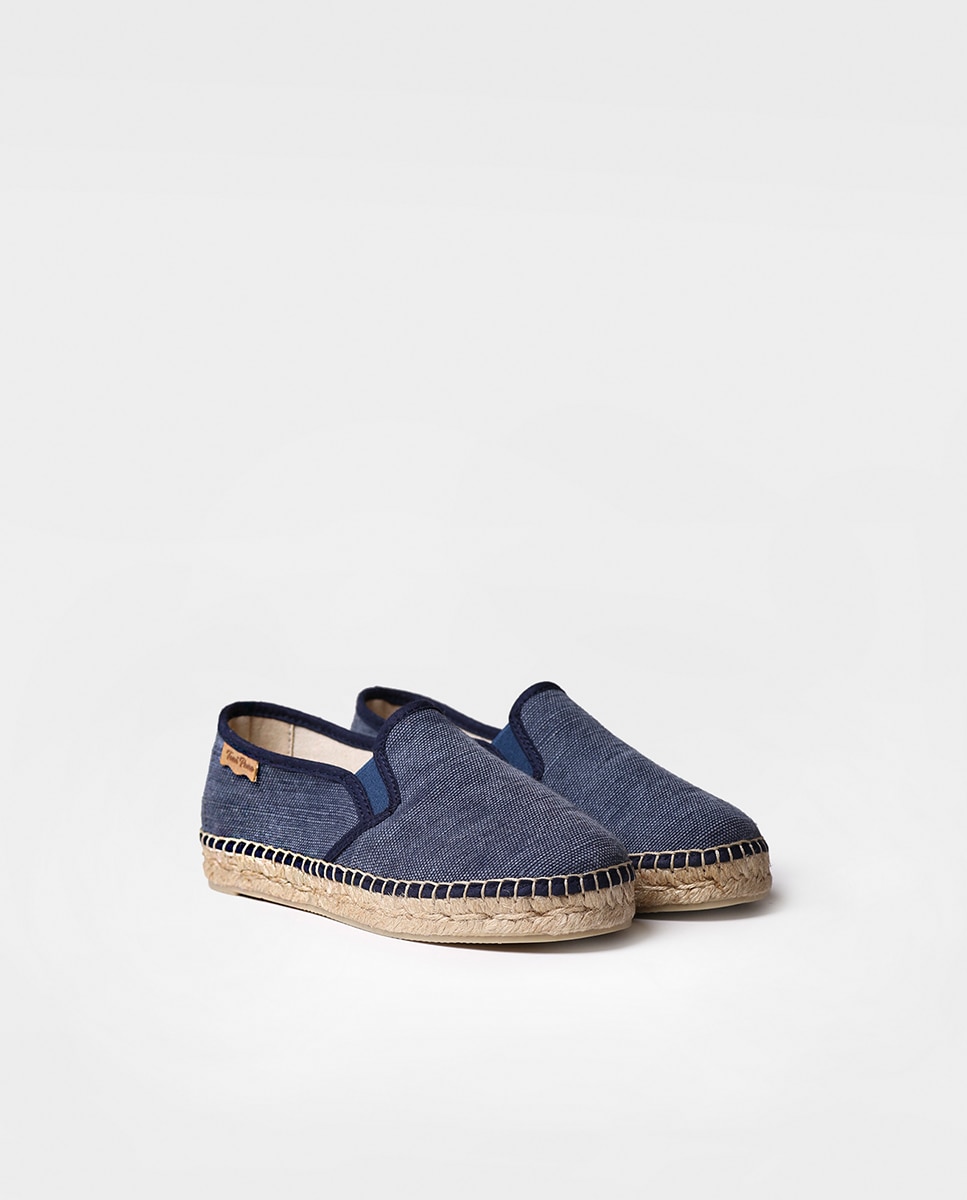 Alpercatas Infantil em Tecido e Elásticos Toni Pons Azul-marinho-2
