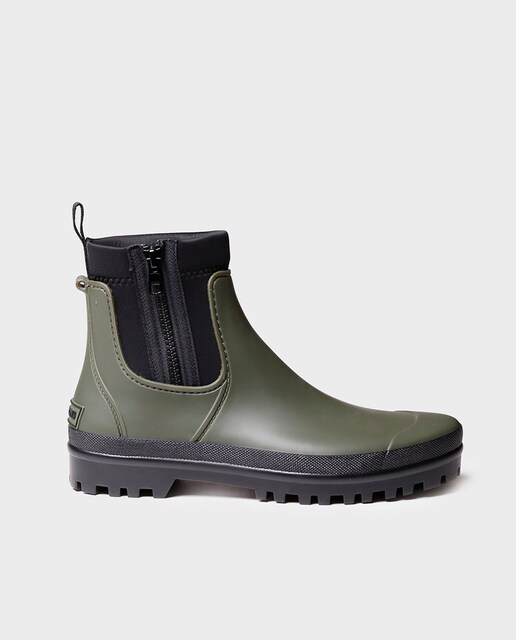 Imagem 0 de Botins de Água de Borracha com Fecho Zip