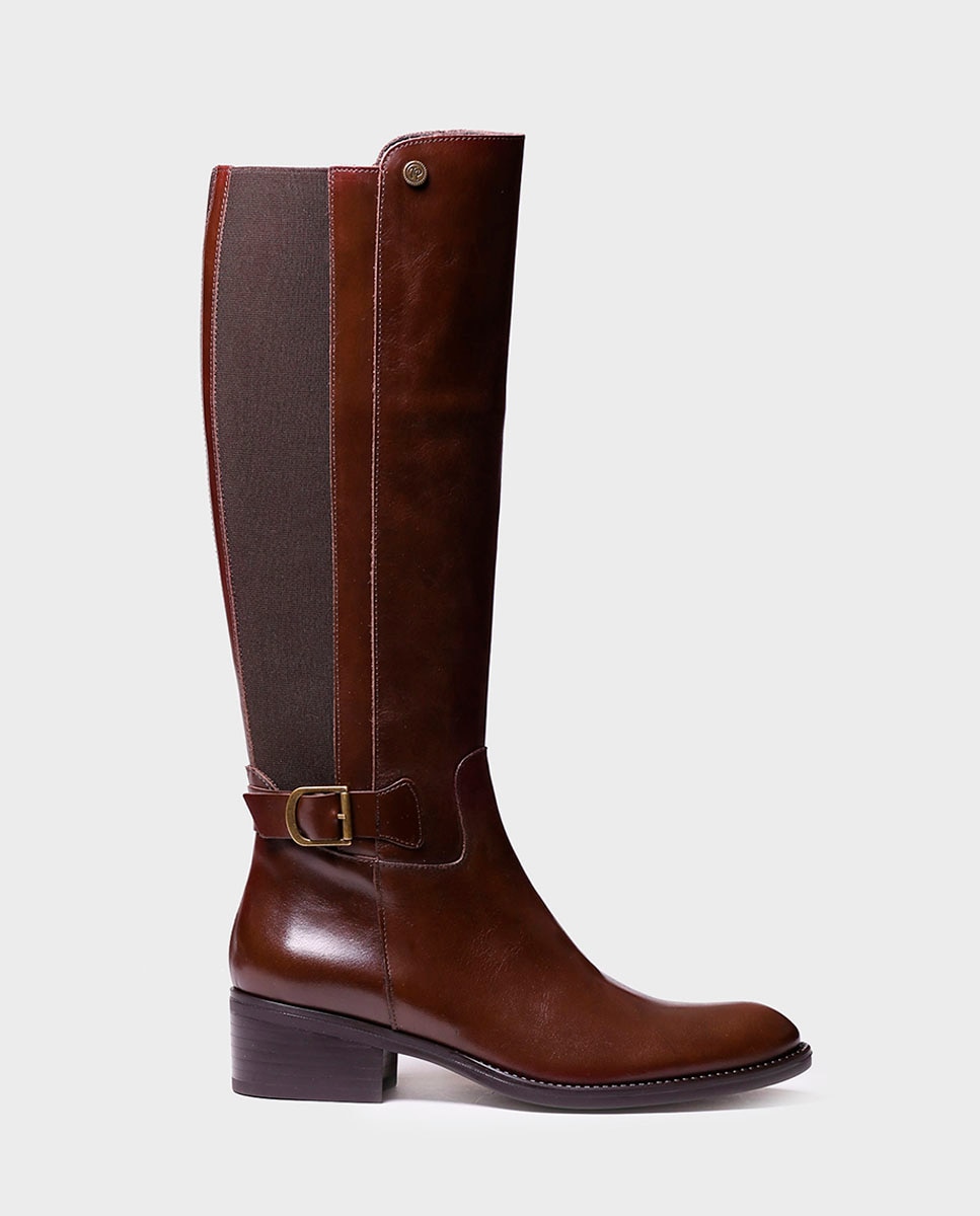Imagem 0 de Botas de Pele com Fecho Zip