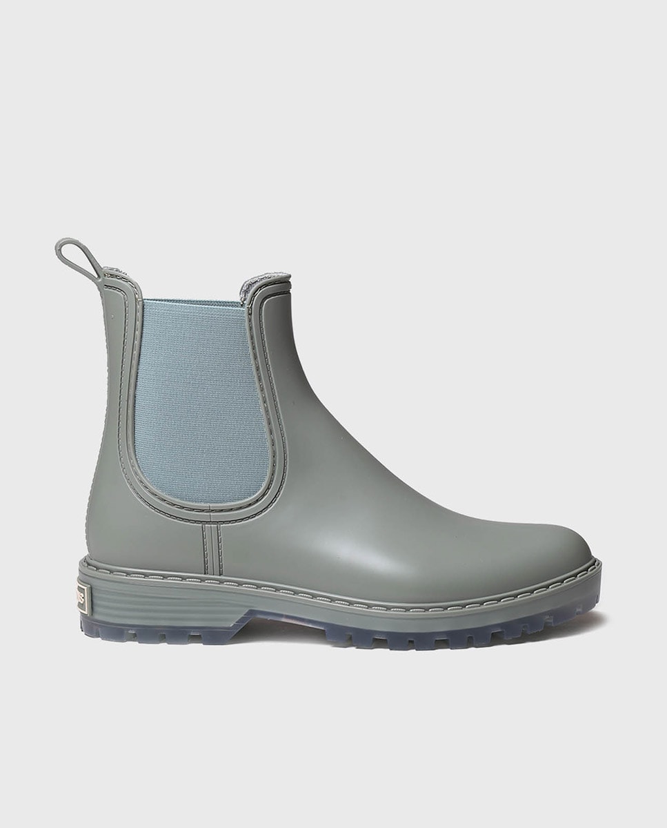 Botins de Água de Borracha com Elásticos Verde-1