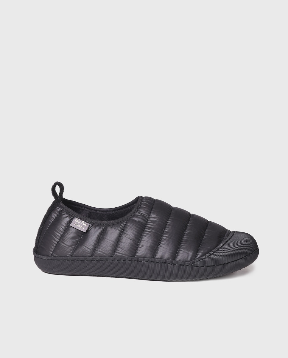 Imagem 0 de Pantufas de Tecido Acolchoado de Tons Lisos