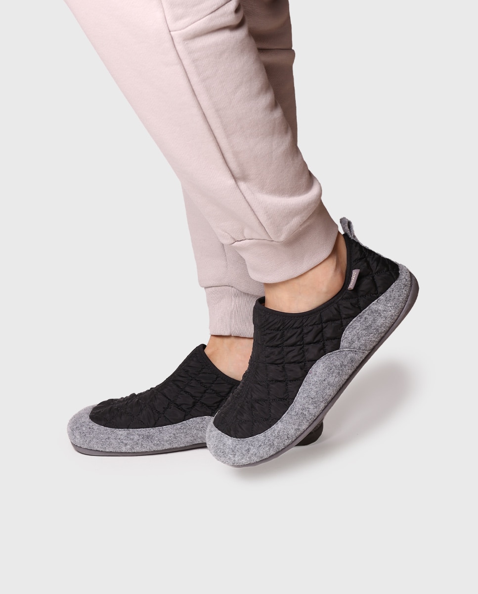 Pantufas Tipo Botim Preto-4