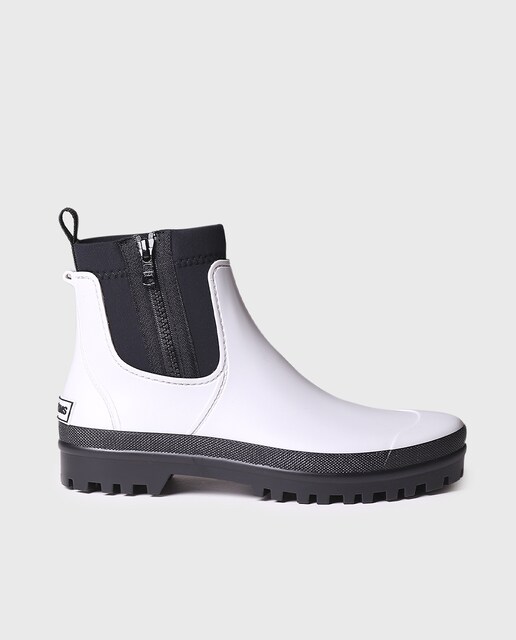 Imagem 0 de Botins de Água de Borracha com Fecho Zip