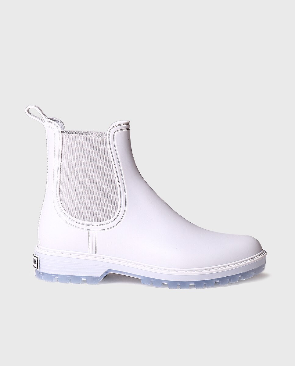 Botins de Água de Cano Baixo Branco-1