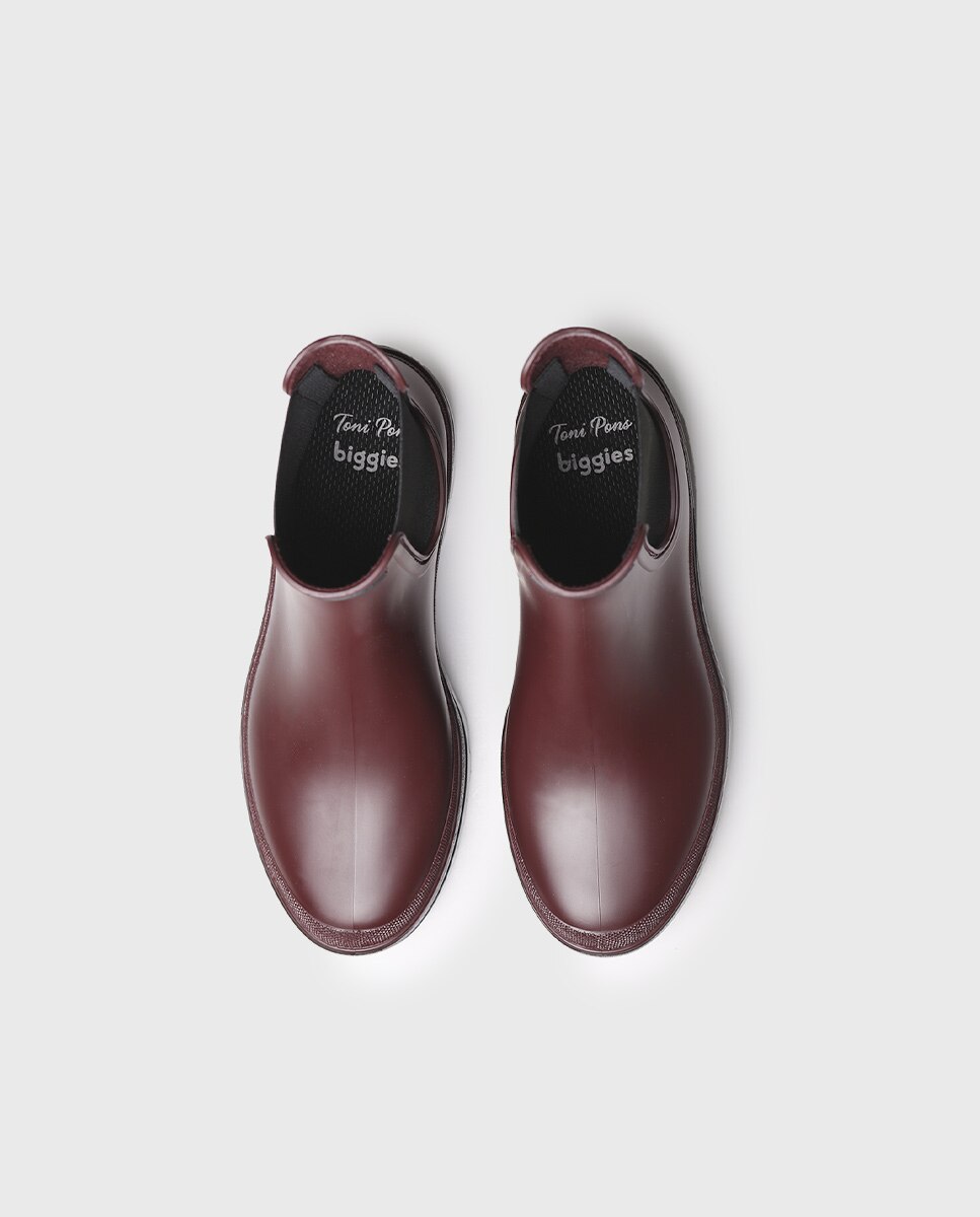 Botins de Água com Plataforma Bordeaux-3