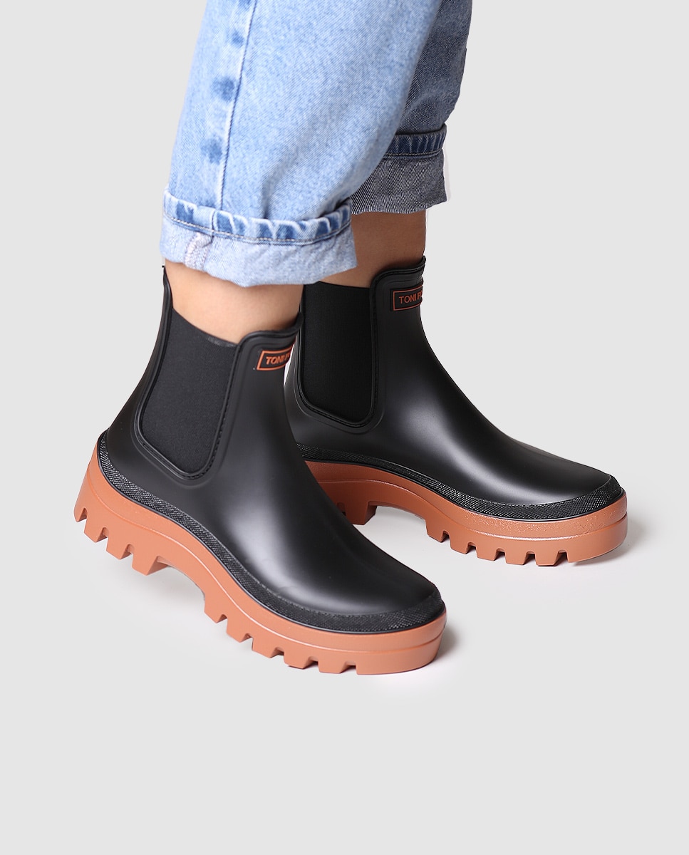 Botins de Água com Plataforma Castanho-4