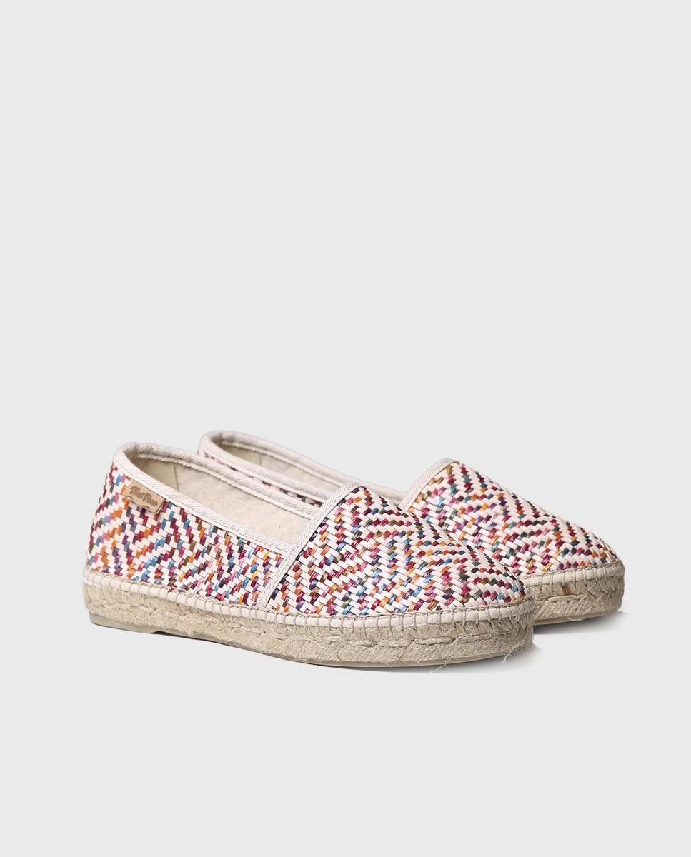 Alpercatas Rasas de Tecido Estampado Multicolor-2