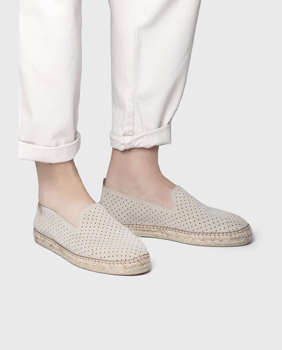 Alpercatas de Camurça em Liso sem Fecho Cru-4