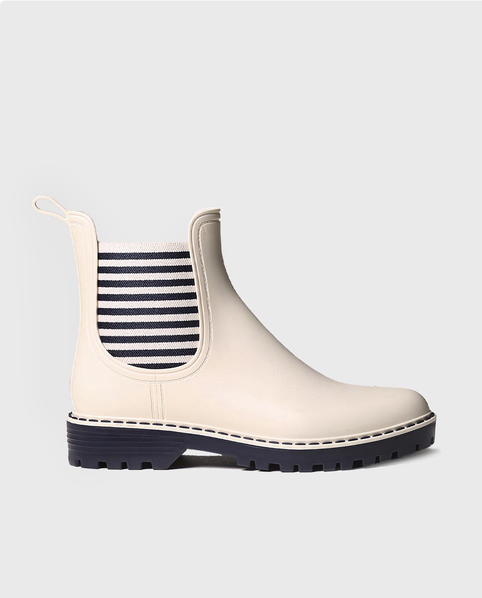 Botins de Água de Borracha com Elásticos Azul-marinho-1