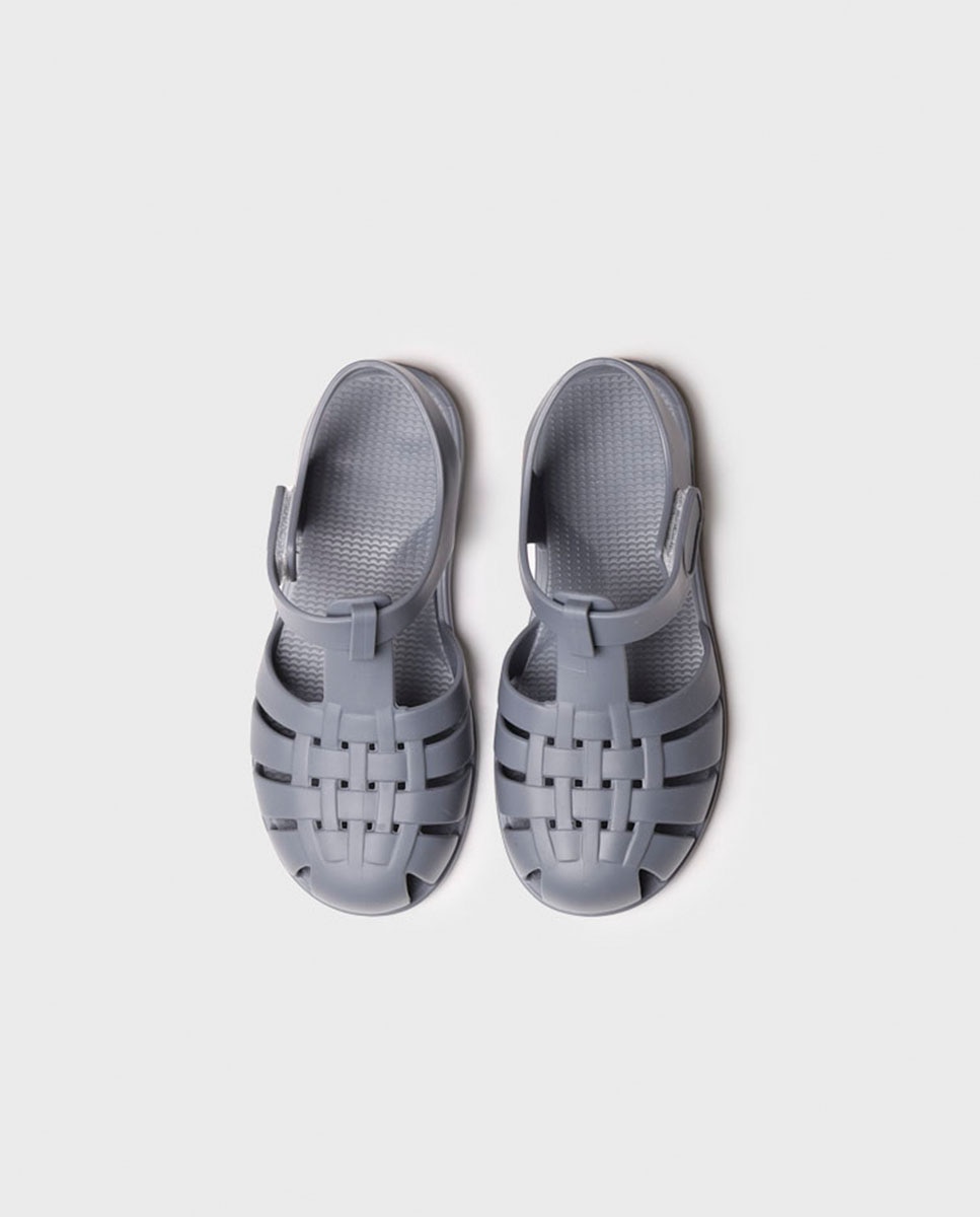 Sandálias de Borracha Infantil com Velcro Toni Pons Azul-3