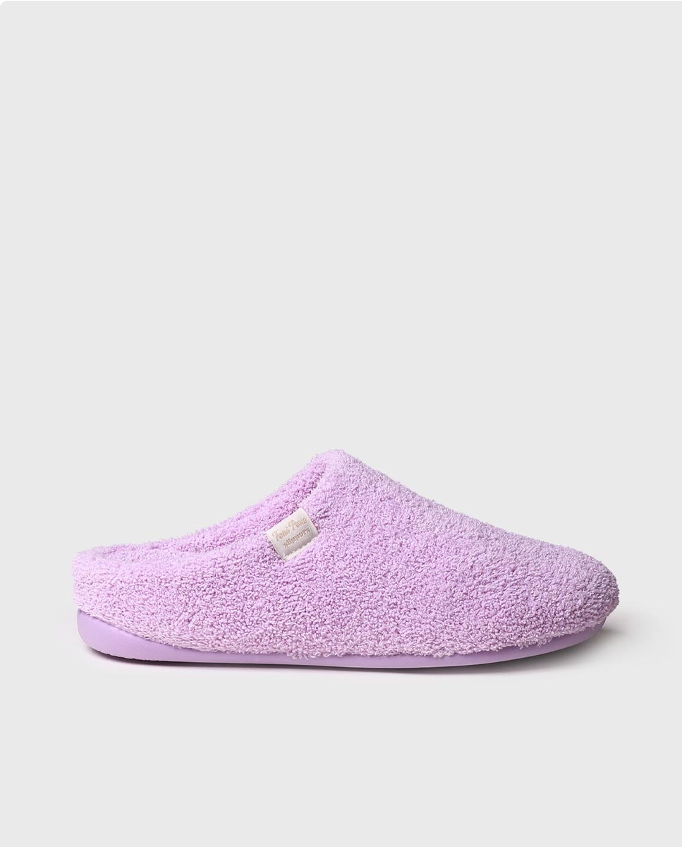 Imagem 0 de Pantufas Abertas de Tecido de Toalha em Liso