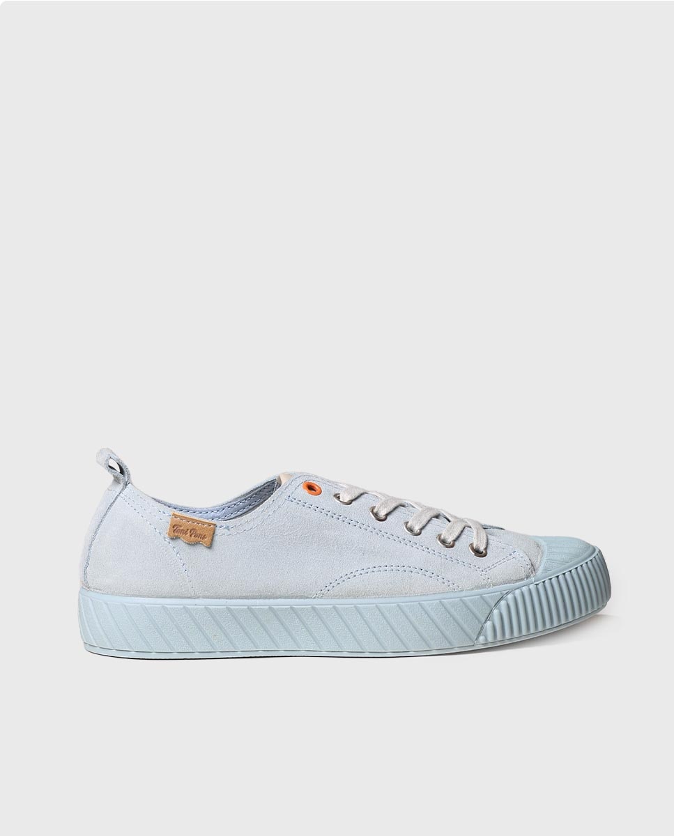 Sapatilhas de Camurça com Atacadores Azul-1