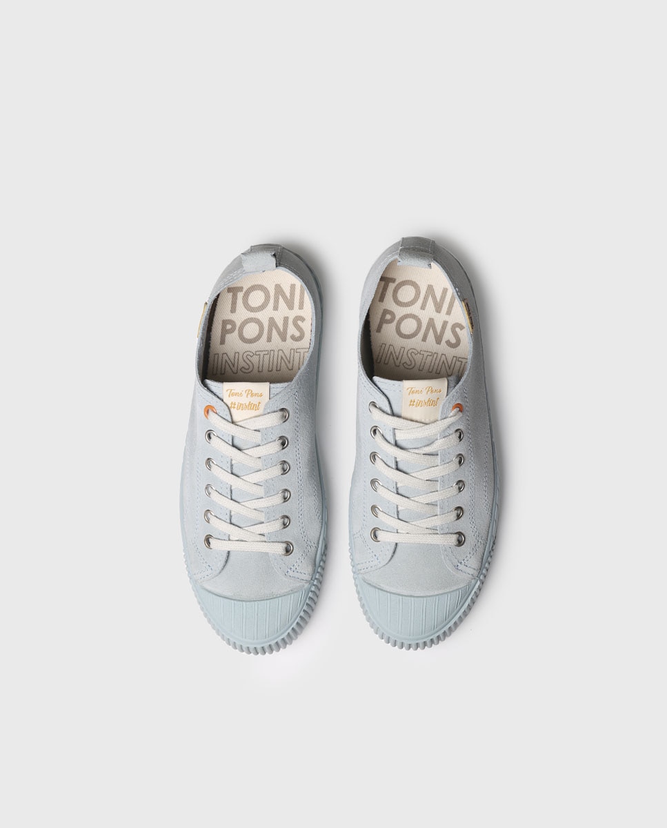 Sapatilhas de Camurça com Atacadores Azul-3